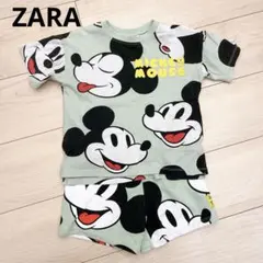 ZARA ミッキーマウス 半袖Tシャツ ハーフパンツ セットアップ