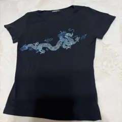 カ*ニ様 ヴィヴィアンタム サンプル品ドラゴン刺繍 スパンコール Tシャツ 希少のサムネイル