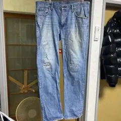 levi's502 W34 L32 デニム 襤褸 タタキ ペンキ跡のサムネイル