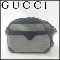 【GUCCI】オールドグッチ/ マイクロ GGショルダーバッグ ブラック