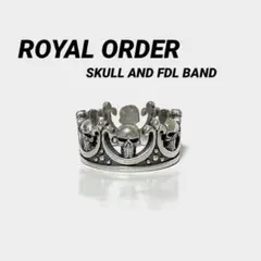 ロイヤルオーダー SKULL AND FDL BAND 約17.5〜18号の間位のサムネイル