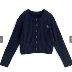 ケーブルニット カーディガン