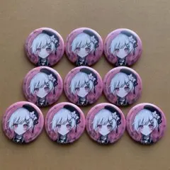 ホロライブ×カラオケの鉄人 グリッター缶バッジ 響咲リオナ 10個セット