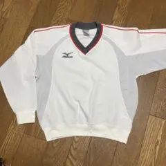 Mizuno スポーツウェア SS ホワイト/グレー/レッド