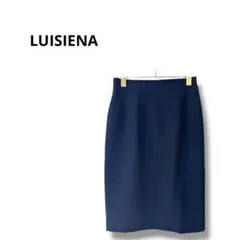 【LUISIENA】タイトスカート　ひざ丈　綺麗め　シンプル　大人　ネイビー
