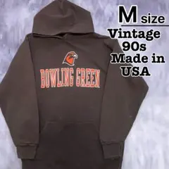 USA製　90s　パーカー　M　ブラウン　ヘビーウェイト　EAGLE USA