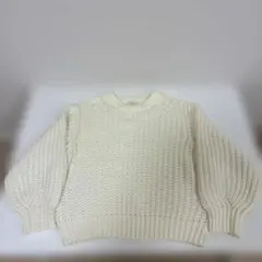 【美品】earth music&ecology オフホワイト ニットセーター