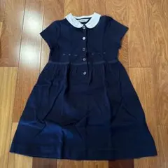familiar 半袖ワンピース 120 ネイビー