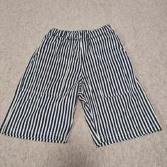 【未使用】キッズ ストライプ柄 ハーフパンツ