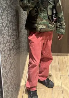 【y2k】ピンク コットン ワークパンツ