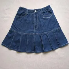 メゾピアノ　デニムフレアスカート ハートポケット 160