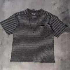 90s renoma Tシャツ ボーダー柄 グレー モード シティボーイ