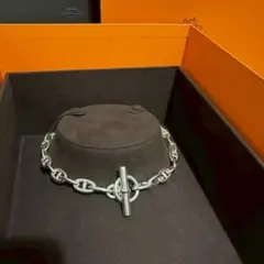 【新品未使用】HERMES エルメス シェーヌダンクル ネックレス GM29コマ