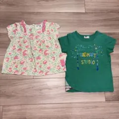 RAG MART 半袖Tシャツ 2枚セット 95 100 女の子　まとめ売りのサムネイル