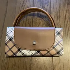 チェック柄 折りたたみバッグ エコバッグ
