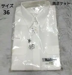 BlueRiver　EXCELLENT　SHIRTS　 半袖 ホワイト　36