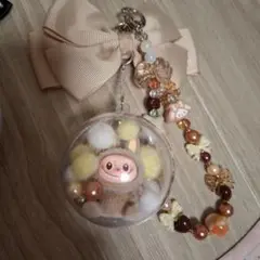 ラブちゃんビーズキーホルダー、チャーム