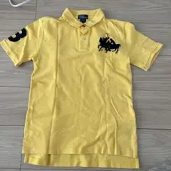 ラルフローレンポロシャツ 黄色 馬刺繍 半袖