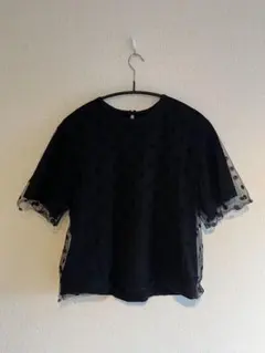定価18000円税 MUVEILWORK チュールレイヤード Tシャツ ブラウス