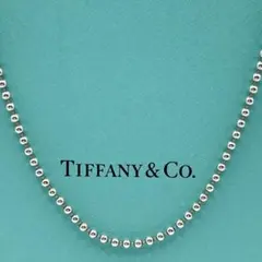 ティファニー ボールチェーンネックレス 925 玉2mm ロング約86cm