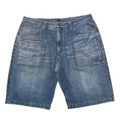 00s SeanJohn W42 カーゴパンツ バギー ショーツ 極太 コットン 極太00s ECKO W34 マルチポケット ミリタリーバギーカーゴ