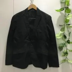 コムサイズム テーラードジャケット 黒 ブラック M コットン混 綺麗 シンプルのサムネイル