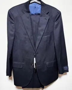 165cm/良品サビルロウ Savile Row 高級ETHOMAS生地のカシミヤ混テーラードジャケット メンズ ネイビー 90A4 サヴィルロウ スーツの通販