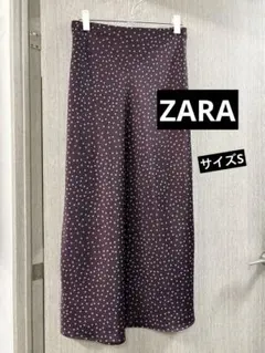 ZARA サテン ミディスカート サイズS