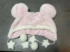 ディズニー　ファンキャップ　ミッキー　ピンク　星