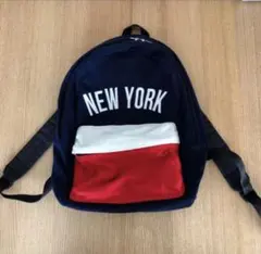 レディース　メンズ　学生　リュック　NEW YORK ホームクリーニング済　y◎