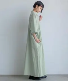中川政七商店高島ちぢみのワイドワンピース - メルカリ