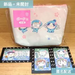 【忍たま乱太郎】ポーチ賞（乱太郎・きり丸・しんべヱ）ふんわり桜もちぴこの段