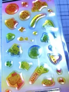 ハローキティ　ラメ入り　シール　平成レトロ　サンリオ　ステッカー