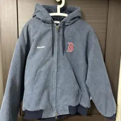 MLB ボストンレッドソックス 中綿ダック地 フーデッドジャケット MLB ボストンレッドソックス 中綿ダック地 フーデッドジャケット