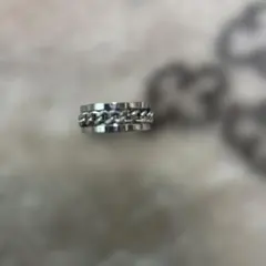 チェーンデザイン シルバーカラー リングのサムネイル