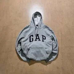00s OLDGAP フーディー　パーカー　Y2K グレー　シティ　短丈