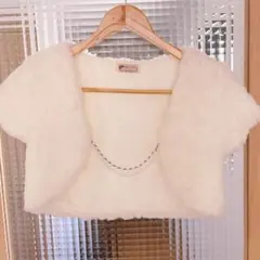 【美品】Liz Lisa ホワイト ショートカーディガン