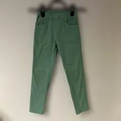 ブランシェス　グリーン スリムフィットパンツ　120cmのサムネイル