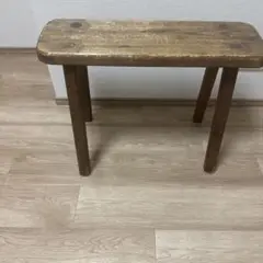 木製シンプルスツール ブラウン