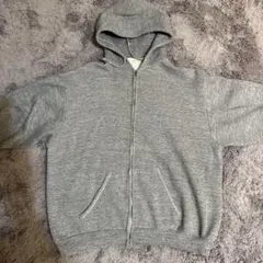 70s Sportswear USA製 杢グレー ジップパーカー XL
