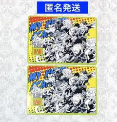 ヒロアカ　ジャンプフェスタ　ヒーローズファイルビスケット　イラストカード　2点