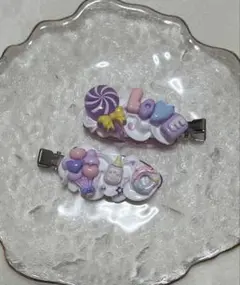 ホイップデコ ヘアクリップ2個セット