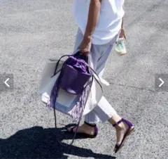 ayakoバック SideFringeToteBag M フリンジ