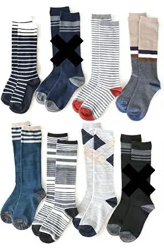 靴下 キッズ ジュニア 男の子 ハイソックス 6足セット 20-24cm対応