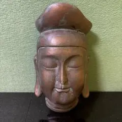 か13● 仏像 仏頭 壁掛け 仏教美術 オブジェ