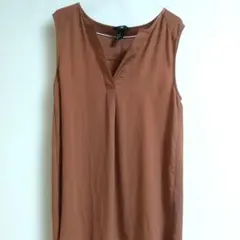 H&M ノースリーブ ブラウス ブラウン EUR36のサムネイル