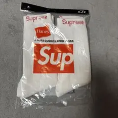 Supreme クッションクルーソックス 4足セット