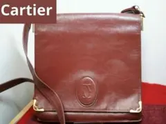 Cartier カルティエ ショルダーバッグ マストライン レザー ゴールド金具のサムネイル