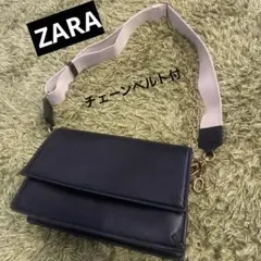 ZARA フラップクロスボディバッグ