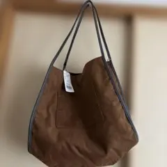 タグ付き未使用　ブラウン コーデュロイ トートバッグ